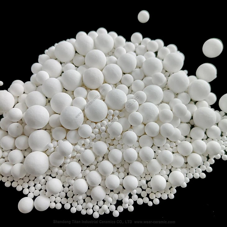 Billes en céramique d'alumine inerte comme boules de support de catalyseur