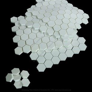 Tuile de mosaïque en céramique d'hexagone d'alumine résistante à l'usure